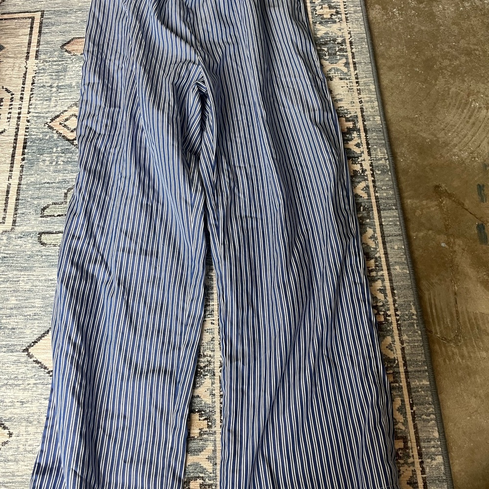 SHEIN Navy Striped cozy pants